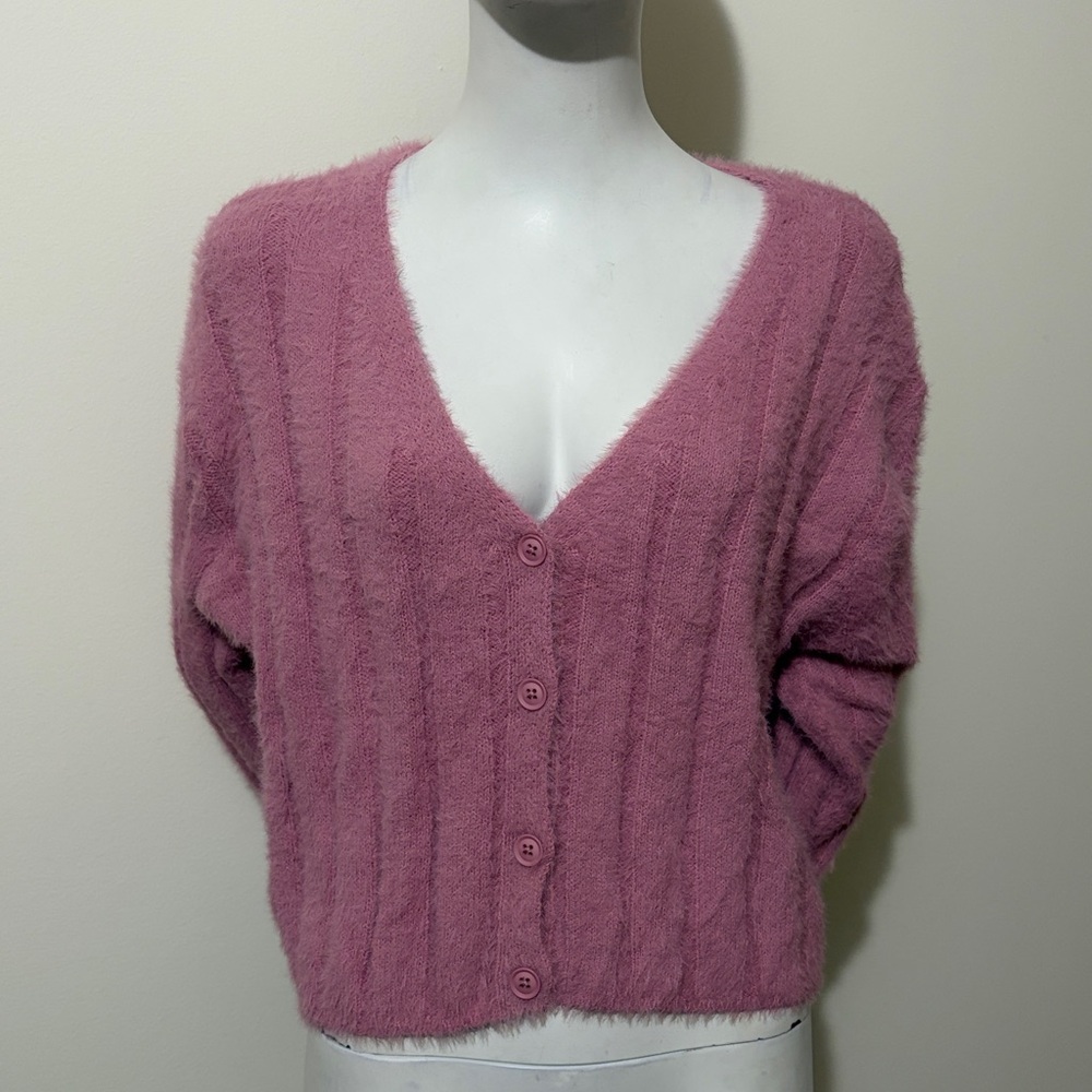 Pull & Bear Cropped Oversized Cardigan New With Tag Size L